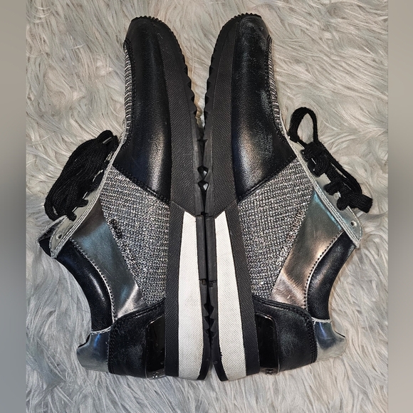Michael Kors Allie Glitter Chain-Mesh Sneaker 7.5 - Picture 5 of 10